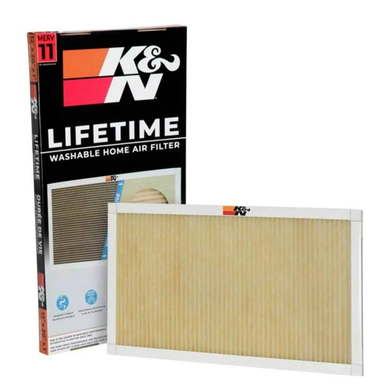 K N 12x20x1 AC Furnace Air Filter Lifetime Washable Reusable