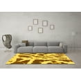 thumbnail image 3 of Ahgly Company Indoor Rectangle Abstract Yellow Modern Area Rugs, 2' x 4', 3 of 4