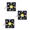 thumbnail image 1 of 3X Radiador de Enfriamiento de Disipador Térmico de Ventilador de 3 de 90 mm Y 25 mm para Computadora PC CPU 12V, 1 of 8