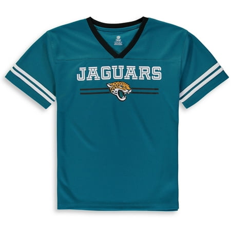 Jacksonville Jaguars Revolution - Youth Teal Jacksonville Jaguars Mesh V-Neck T-Shirt