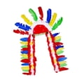 thumbnail image 3 of de plumas American Chief Indian Hat Decoración Banda para el cabello Diadema Headwear para Mardi Gras Stage Party Halloween Dance Show Estilo D Yinane tocado indio, 3 of 8