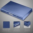 thumbnail image 3 of Aluminum Credit Card Holder Slim Metal Rfid Blocking Business Card Case, 6 Slots For Your Credit Cards, Blue, 3 of 5