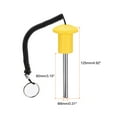 thumbnail image 2 of Uxcell 8mm x 80mm Weight Stack Pin with Pull Rope Magnetic Strength Training Equipment Accessories Yellow, 2 of 5