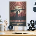thumbnail image 6 of Luxe Metal Art 'Motherland Needs Weapons' Metal Wall Art, 12"x16", 6 of 9