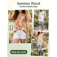 thumbnail image 4 of Anygrew Womens Summer Casual T-Shirt V-Neck Sleeveless Tunic Tops for Leggings Loose Blouse Shirt, 4 of 8