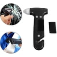 thumbnail image 2 of Emergency Hammer Window Breaker Hammer Rescue Hammer Automobile Car Rescue Hammer Seat Belt Cutter Black, 2 of 5