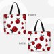 thumbnail image 2 of Disketp Fly Flying Ladybug Bolsa Tote de Lona para Mujer, Bolso de Hombro y Cruzado con Cierre de Cremallera, 2 of 7