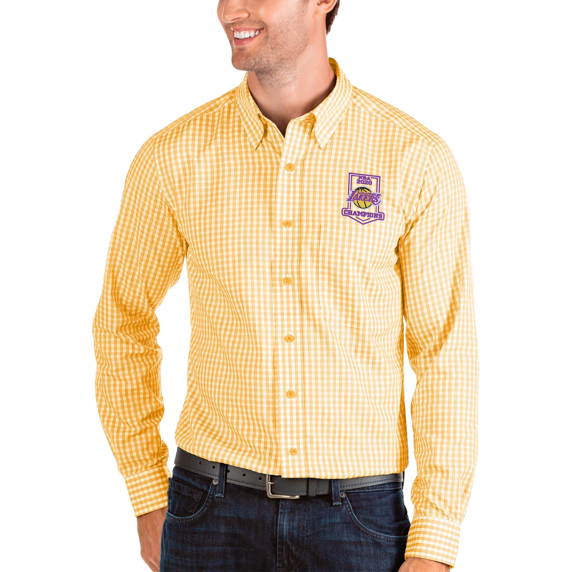 lakers collared shirt