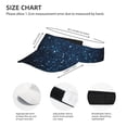 thumbnail image 4 of Bingfone Adjustable Empty Top Sun Visor For Women And Men-Blue Glitter Retro, 4 of 8