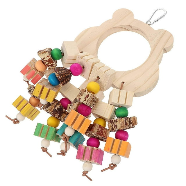 Durable Synthetic Parrot Toy for Pet Use Helps Clean Teeth and Promotes Dental Care