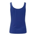 thumbnail image 5 of Sngxgn Women Basic Crop Tank Tops Sleeveless Sport Crop Top(Blue,XXXXL), 5 of 5