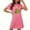 Hot Pink, variant on Sakmal Black Sleepwear for Women Oversized Christmas Cute Lightweight Sleepshirt Christmas Trees Print Crew Neck Short Sleeve Short Nightgowns S-2XL