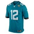 thumbnail image 2 of Men's Nike Travis Hunter Teal Jacksonville Jaguars 2025 NFL Draft First Round Pick Game Jersey, 2 of 5