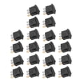 thumbnail image 4 of Interruptor de Balancín Redondo, 3 pin 2 Nivel Fácil de Instalar spst en apaguado Switch 20pcs 12V para Automóvil Auto Barco, 4 of 7