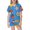 Blue, variant on Kids Kids Pajamas Christmas Set Printed Satin Pajama Set Short Sleeve 2 Piece Sleepwear Button-Down Christmas Outfits for Girls Christmas Pjs Kids 8-9 Years