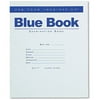 Roaring Spring Exam Blue Book, Wide Rule, 8-1/2 x 7, White, 8 Sheets/16 Pages, 10 Pack