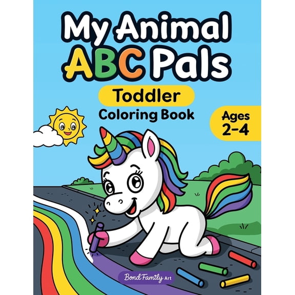 My ABC Pals My Animal ABC Pals Toddler Coloring Book: Fun & Simple Alphabet Learning with Playful Animals and Scene Rhymes. Crafted , Book 1, (Paperback)