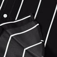 thumbnail image 7 of Aueoeo Big & Tall Stripe Shirts For Men Turndown Collar Blouse Loose Fits Shirts Long Sleeve Work Tops Black XL, 7 of 7