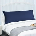 thumbnail image 3 of PiccoCasa 1Pc Pillowcase Zipper Long Staple Cotton, King Navy Blue, 3 of 10