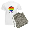 thumbnail image 6 of CafePress - Love Is Love Pajamas - Men's Light Loose Fit Cotton Pajama Set, 6 of 7