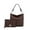 Chocolate, variant on Viviana Vegan Leather Women’s Hobo Bag with Wristlet – 2 pieces by Mia K - Taupe