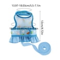 thumbnail image 3 of Tuvgenk Small Pet Harness and Leash Set Vest Style Breathable Mesh Rabbit Chest Strap for Guinea Pig Outdoor Walk S Blue, 3 of 7