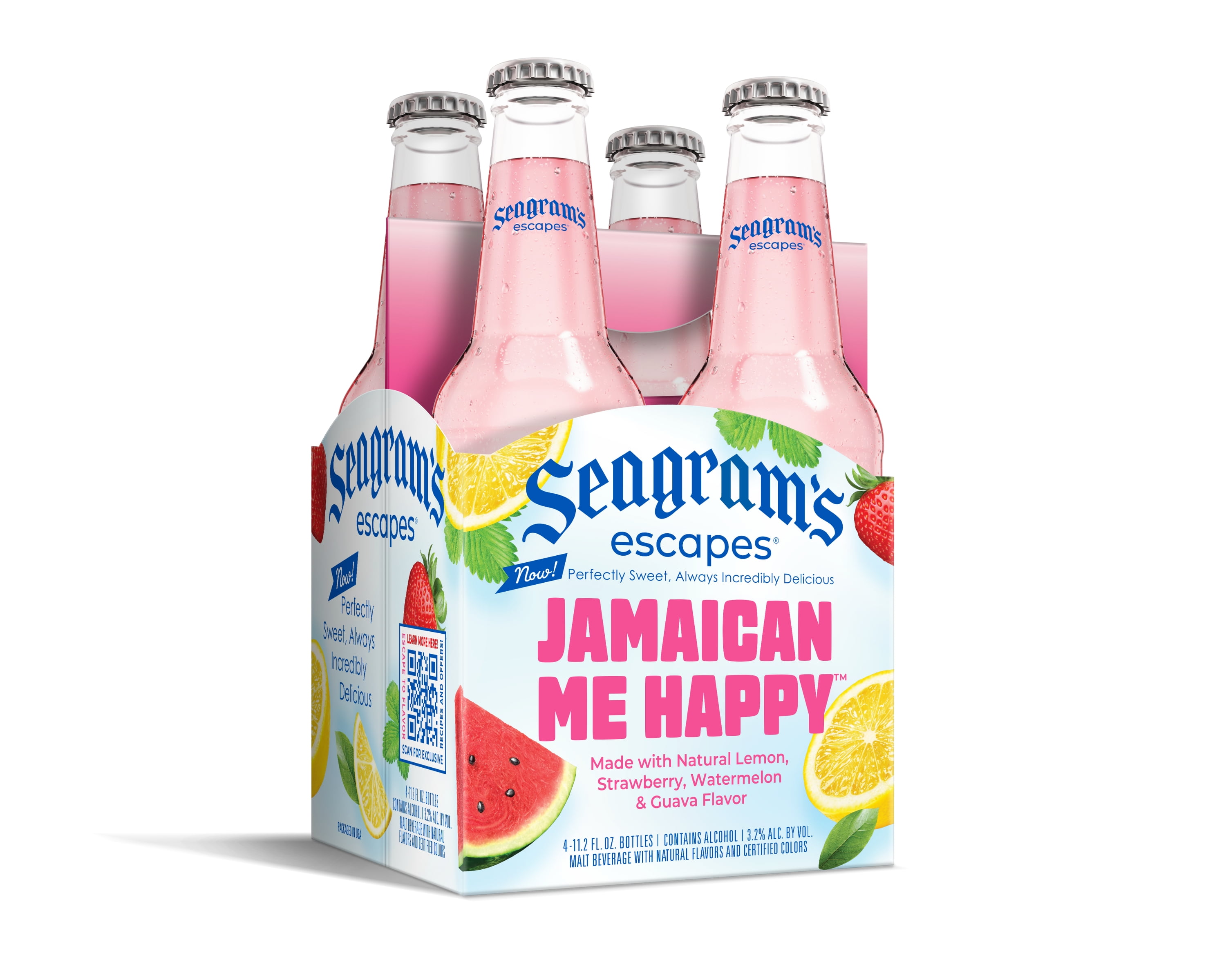 Seagram's Escapes Jamaican Me Happy Flavored Malt Beverage, 4 Pack 11.2 fl oz