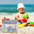 thumbnail image 1 of Mesh Beach Bag Beach Toy Tote Bag Foldable For Family Pool Grocery Storage Net Bag, 1 of 5