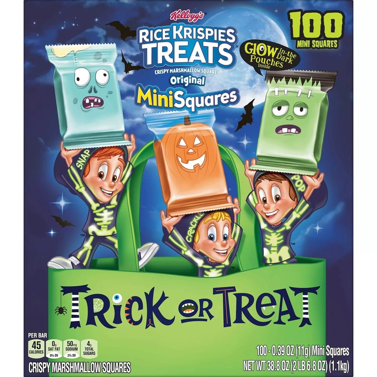 Kelloggs Rice Krispies Treats Halloween Mini Squares (100 Count)