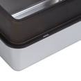 thumbnail image 4 of YAHHU Stainless Steel Cat Litter Box Anti Splashing Top Entry Large Kitty Pan with Scoop, High Sided Metal Potty Tray for Big Cats, 20.08 inches / 51 cm, Black, 4 of 9
