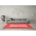 thumbnail image 3 of Ahgly Company Machine Washable Indoor Rectangle Abstract Red Modern Area Rugs, 2' x 5', 3 of 4