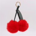 thumbnail image 4 of Cherry Keychain Bag Pendant Bag Accessory Plush Texture Key Holder Key Ornament Suitable for Gifting and Daily Use Wine Red, 4 of 4