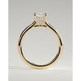 thumbnail image 5 of CAPRICARATS 3.00Ct Radiant Cut Moissanite Engagement Ring, Hidden Halo & Cathedral, 14K Yellow Gold, 5 of 5