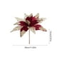 thumbnail image 3 of Flores Artificiales Navideñas Rojas | Arreglo Floral Navideño de Tela de Alta Gama | Jarrón Decorativo Ligero | Decoración Festiva para Interiores y Exteriores, Fiestas y Reuniones, 3 of 6