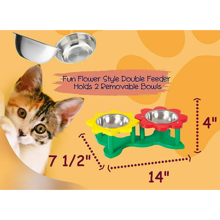 NEW! 'TOY' Size (5 tall) Cat Elevated Bowls OFTO Elevated Dog