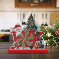 thumbnail image 2 of Christmas Santa Claus Crafts Wood Decoration Desktop Ornaments Dining Table Centerpieces Wood Ornaments Wood Signs Desktop, 2 of 4