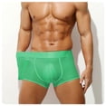 thumbnail image 6 of Men's Underwear Men Casual Solid Color Breathable Middle Waist Underwear Men's Soft Briefs Briefs with No-Ride Leg Bands, Size S-XL, 6 of 6