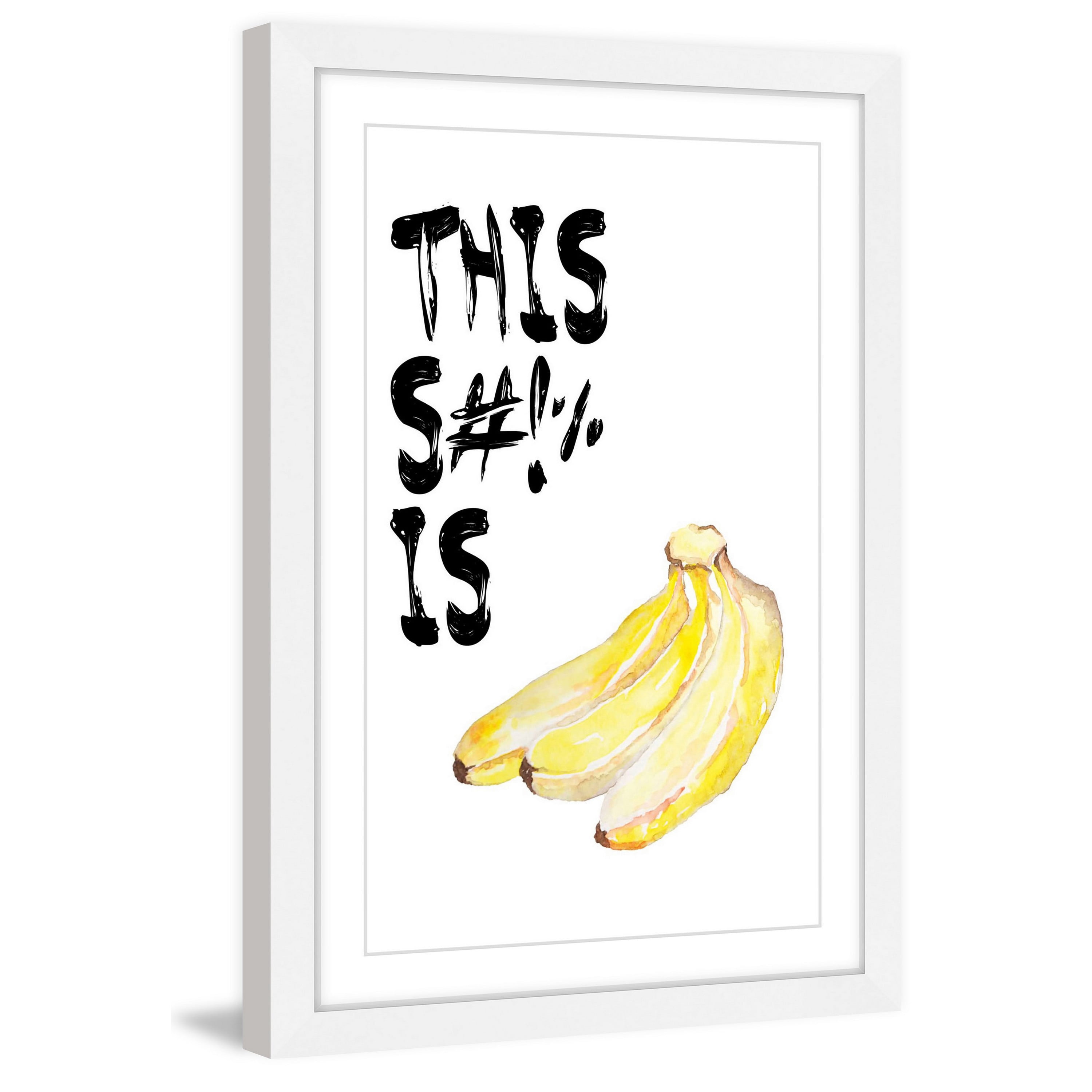 Marmont Hill "Bananas" by Diana Alcala Framed Painting Print