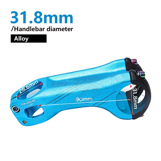 Bike Stem Universal Bicycles Component Modified Components Aluminum Alloy Handlebar Stems Outdoor Cycling Fitting Frame Stand Blue90mm