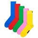 thumbnail image 1 of Happy Socks calcetines unisex, paquete de 5 - Solid Socks, mezcla de algodón, color sólido Multicolor 41-46 (UK 7,5-11,5), 1 of 7