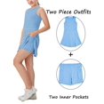 thumbnail image 5 of LANGWYQU Sleeveless Kids Girls Sport Yoga Dress Sets Children Dress & Shorts, 5 of 5