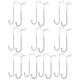 thumbnail image 1 of Gancho para puerta de armario, de metal resistente, doble gancho para armario, cocina, armario, cajón, baño, dormitorio., 1 of 8