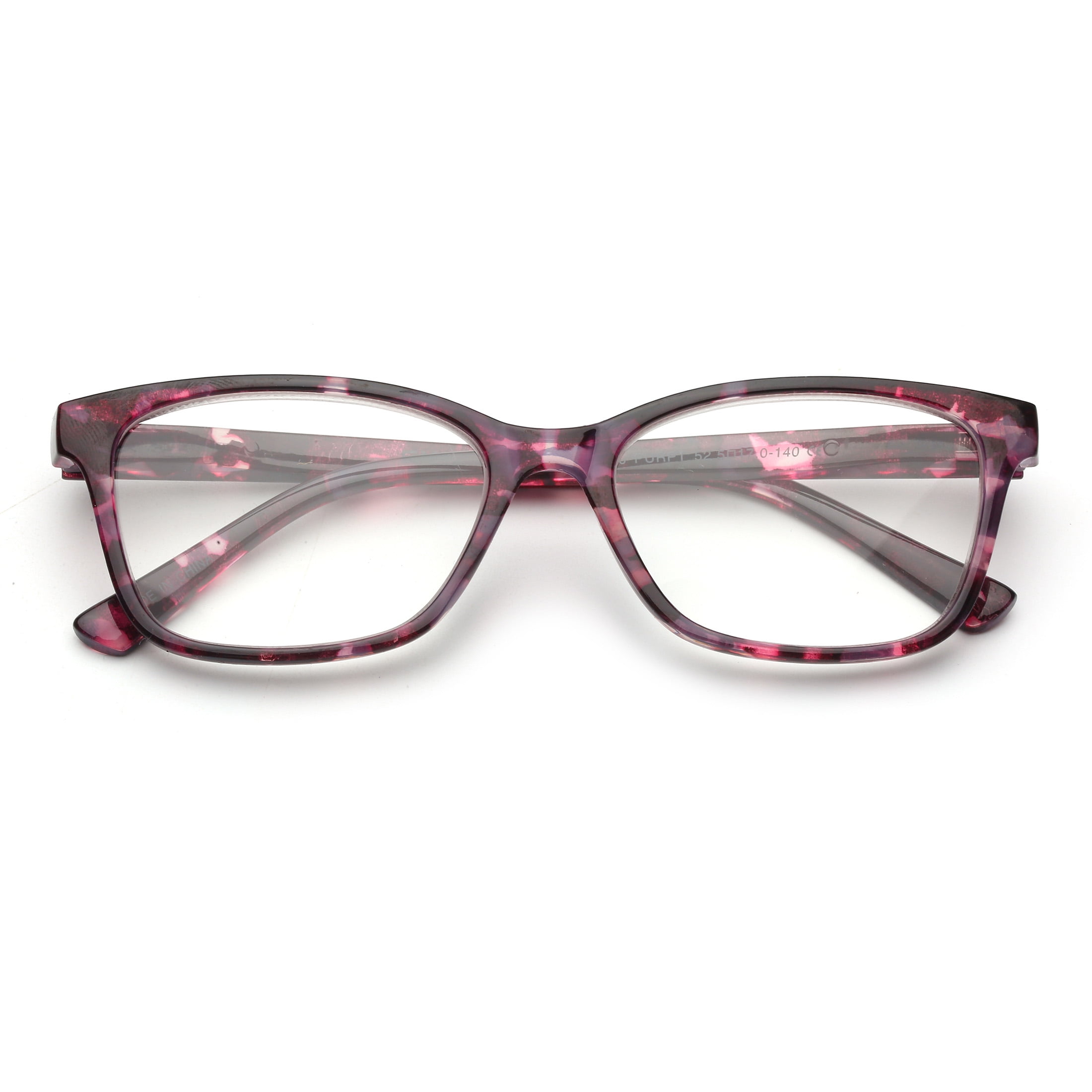 (2 pack) EV1 Maisie Purple Pink Tortoise +1.75 Reading Glasses with Case