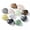 Random Mixed, variant on MATROOY 5pcs Gemstone Beads Heart-Shaped Stone No Hole 30x30x15mm for Home Decoration-Pink White Jade
