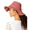 thumbnail image 2 of Nine West Women's Crochet Floppy Hats, Pink/Natural, 2 of 3