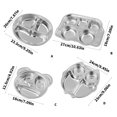 thumbnail image 3 of 2 Nonrust Steel Childrens Plates Efficient User Friendly Dishware Set For Kids Break Resistant Smooth Brims Easy Cleaning Finishes Perfect For Family Dining Travel Use, 3 of 8