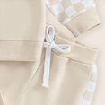 thumbnail image 5 of NOLDARES Toddler Baby Boy Fall Winter Outfit Kids Cotton Printed Clothes Casual Long Sleeve Sweatshirt Tops Pants Set 2pcs Outfits Clothing(Beige,2-3 Y), 5 of 5