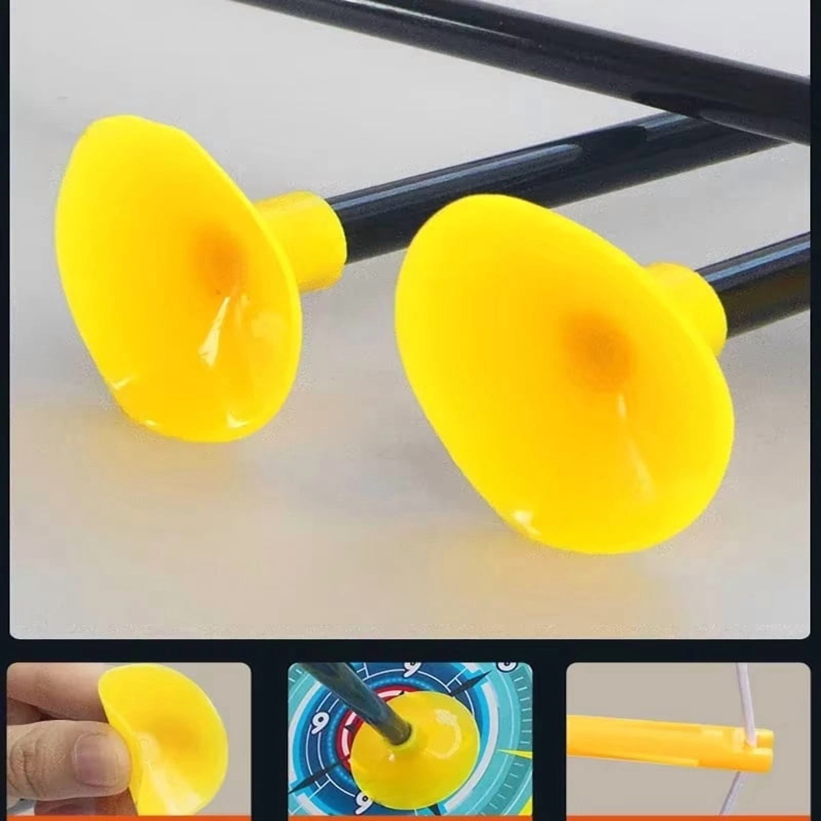 Kids Bow and Arrow Set Outdoor Archery Toy with Suction Cup Arrows – Safe Shooting Game for Ages 4-12 & Family Fun(ORANGE)