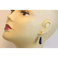 thumbnail image 3 of Spyglass Designs 14k Yellow Gold Lapis Lazuli Earrings Round Teardrops Simple, 3 of 4