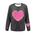 thumbnail image 4 of Vetsdori Valentine Sweatshirts for Women Winter Valentine's Days Shirts Pullover Gifts for Girlfriend Love Heart Womens Sweatshirts, 4 of 4